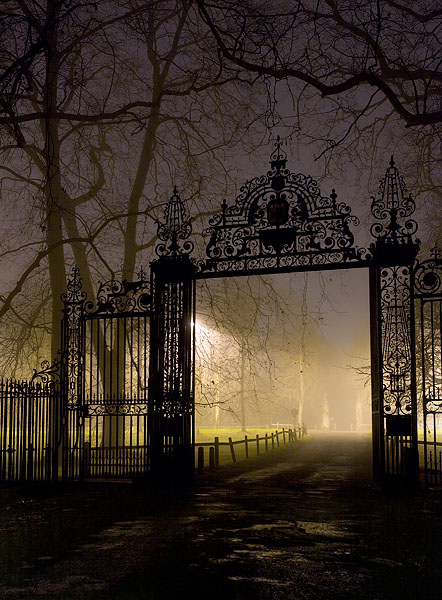 gate leading from Trinity College to the Backs at Cambridge University in England